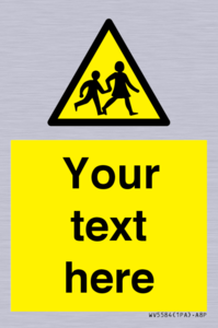 Custom Warning children Sign